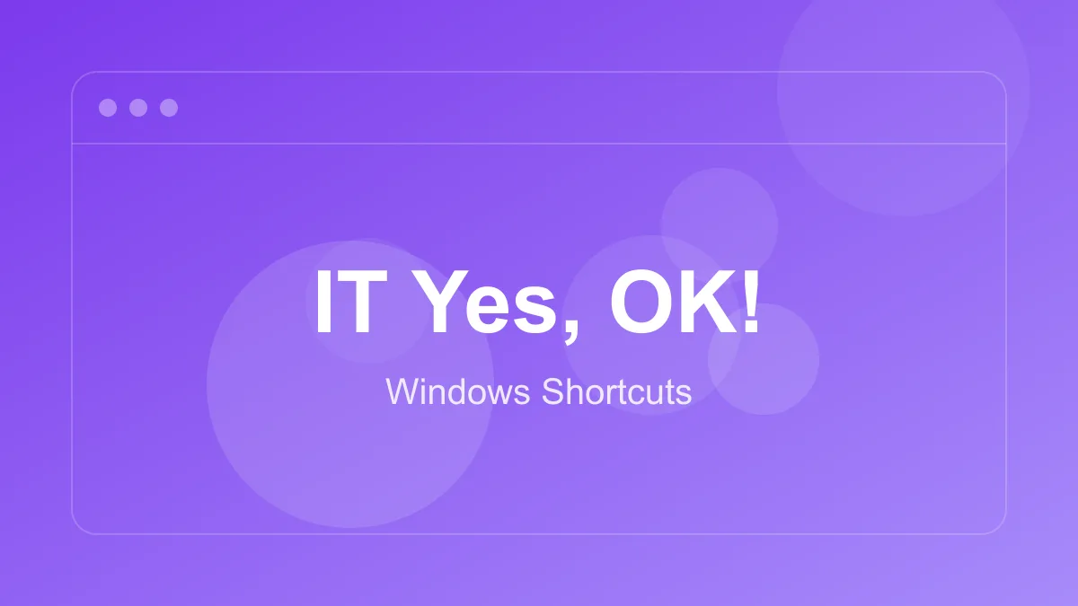 Windows Shortcuts